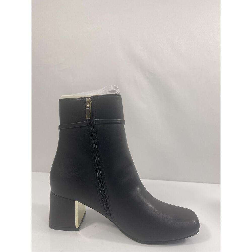 Jones New York Boots Women's Size 7.5M Black Jny-Durling Faux Leather Booties - Picture 2 of 15